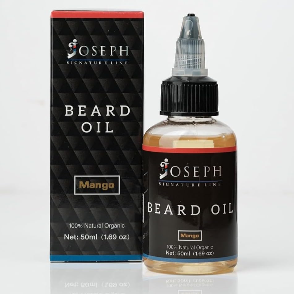 Beard Oil for Men – Premium Beard Conditioner & Softener, Hydrating & Moisturizing with Natural Oils, Reduces Itch & Beard Dandruff – Barbershop Quality (Medium, Mango)