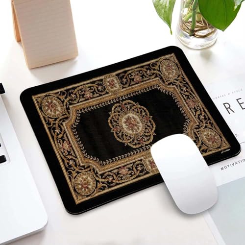 Image of Carpet Pattern Mousepad - Small Non-Slip Rubber Carpet Design Printed Computer Mouse Pad 19x22cm (FMP0233)