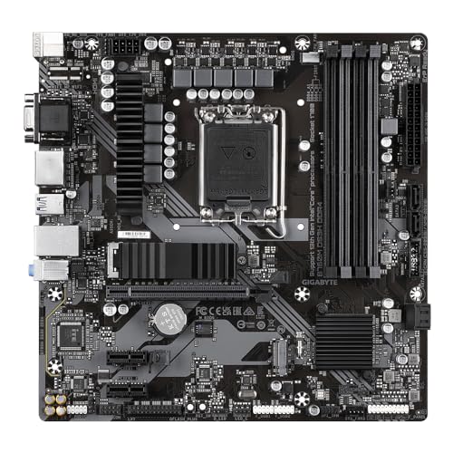 GIGABYTE B760M DS3H DDR4 Scheda Madre - Supporta CPU Intel Core di 14a Generazione, VRM Digitale 6+2+1 Fasi, fino a 5333MHz DDR4 (OC), 2xPCIe 4.0 M.2, LAN 2.5GbE, USB 3.2 Gen2 - Scheda madre - Immagine 2