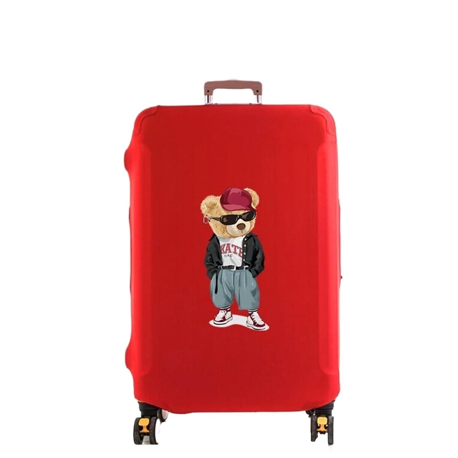 2 pezzi di copertura for bagagli, protezione for valigia, addensare elasticità, custodia protettiva antigraffio, antipolvere, set trolley Per Viaggi(Red,L)