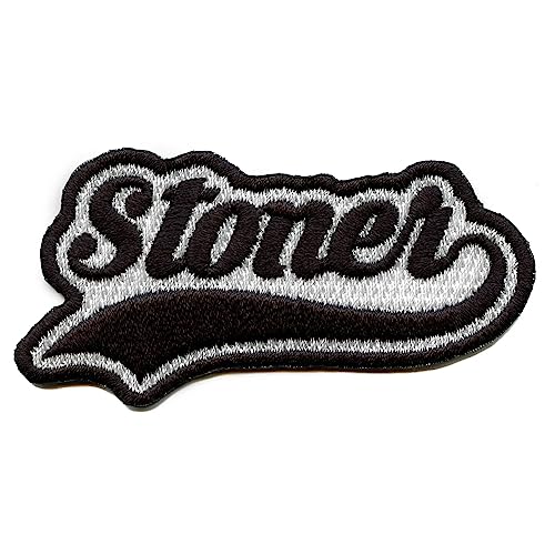 Stoner Script Patch Weed Lover Embroidered Iron On
