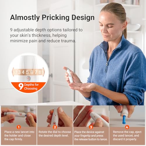 iHealth Acacia AG-607 Blood Glucose Monitor Kit, 100 Strips & Lancets - image 6
