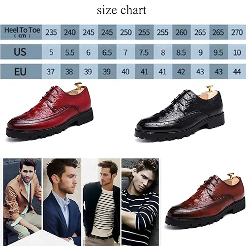Men's Brogue Oxford Dress Shoes Stylish Business Work Leather Office Formal Leather Shoes Slip-On Wedding Lace-Up Dress Shoes2