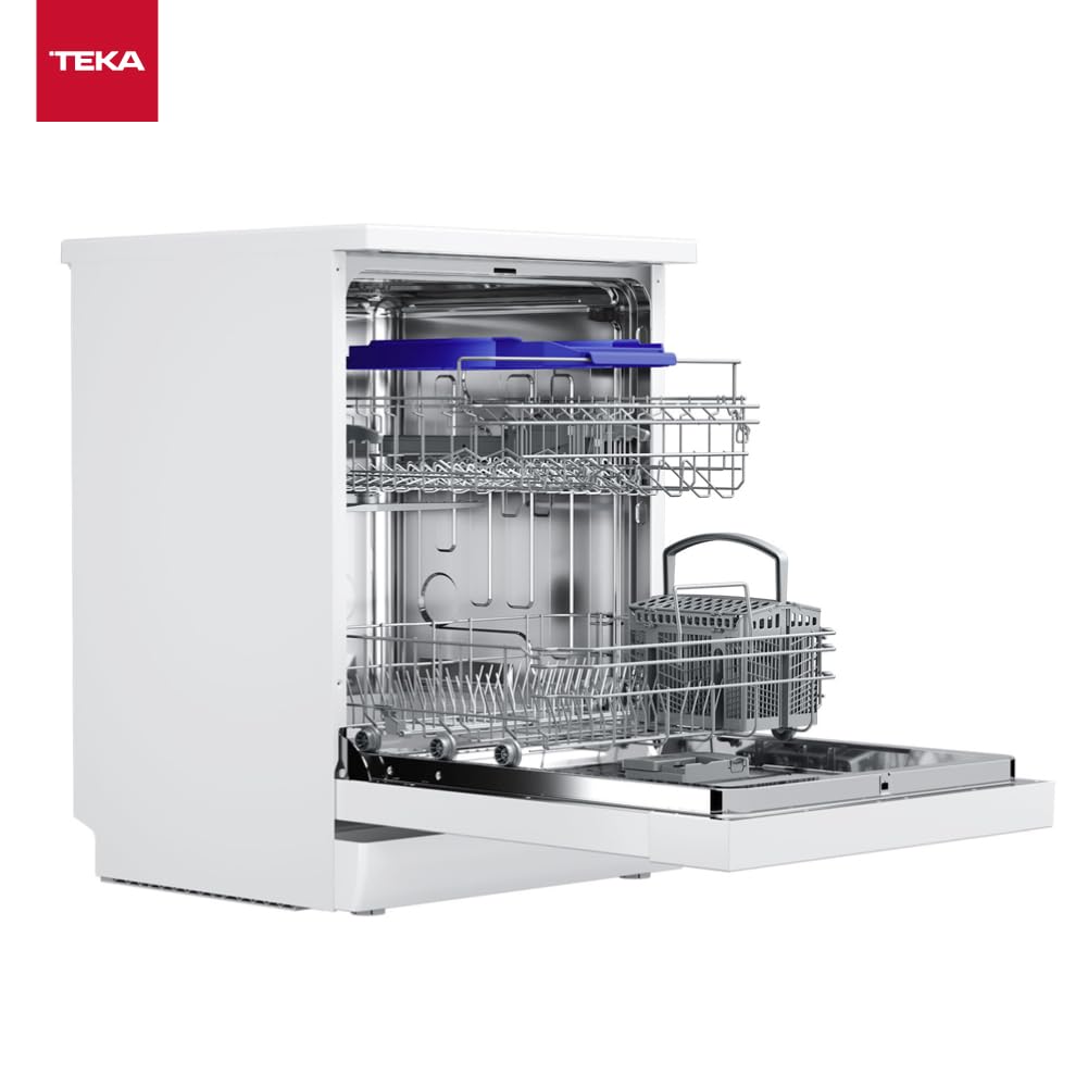 Teka | Lave-vaisselle libre installation 60 cm PremiumCare Series pour 14 couverts avec 8 programmes de lavage | DFS 76810 | Blanc | 84,5 x 59,8 x 60 cm