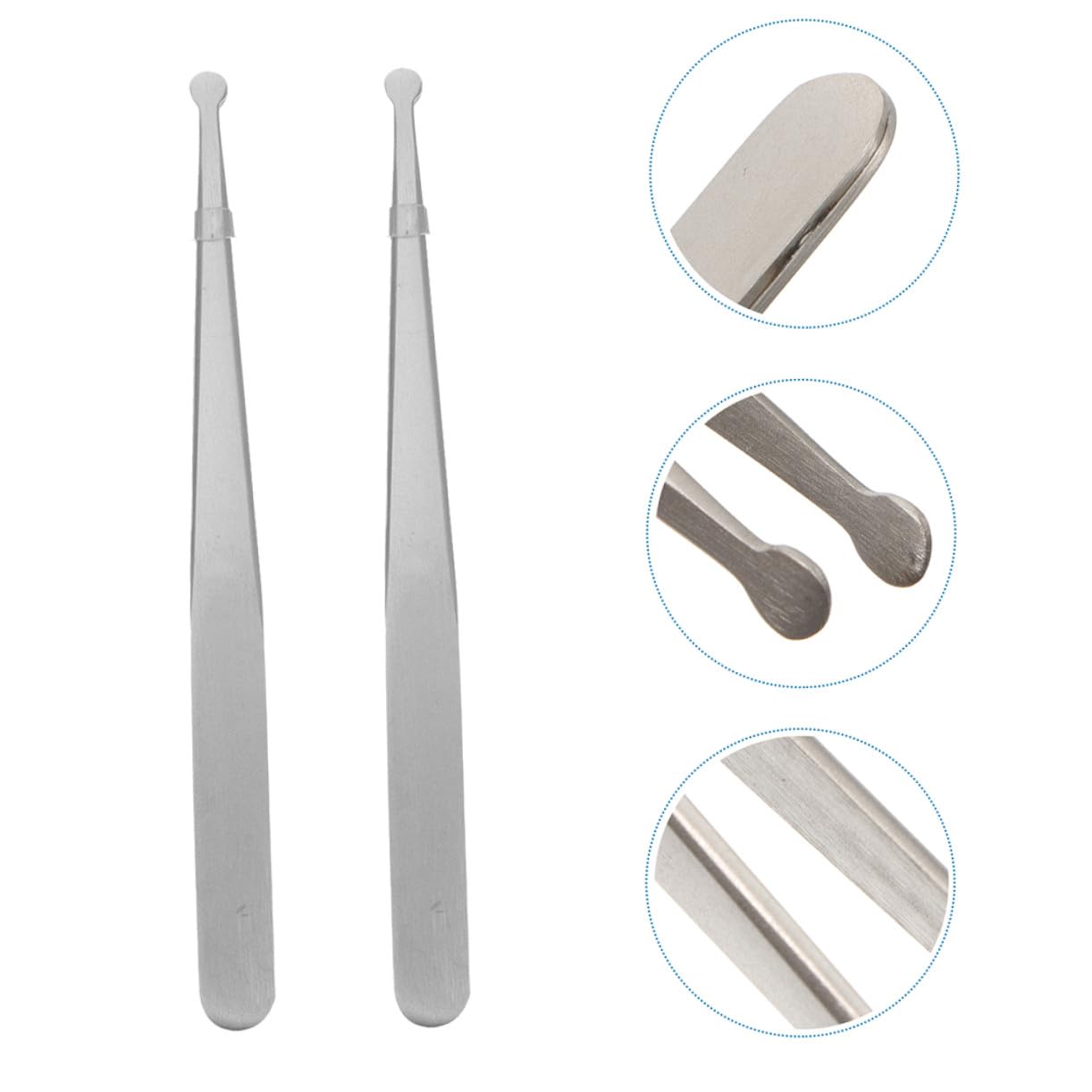 6pezzi Pinzette Di Precisione Acciaio Inossidabile Antistatiche Design Ergonomico Per Elettronica e Lavori Di Precisione Punta Rotonda Resistenti Ad Acidi e Corrosivi