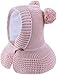 JFAN Chapeau Hiver Chaud Enfants Tricotée Polaire Bonnet Capuche Chapeaux Earflap pour Filles Garçons Laine Mohair Multicolore Beanie