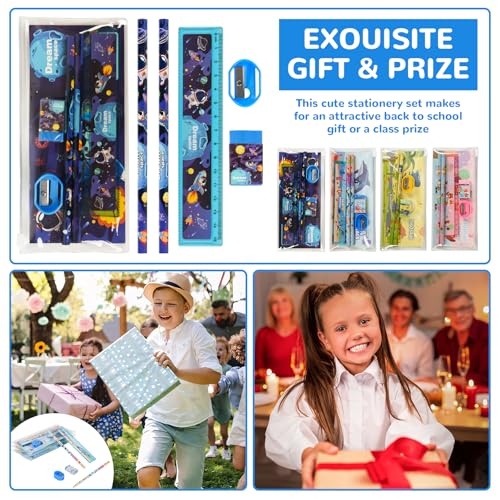 Set de 24 kits de papelería con lápices y accesorios miniatura 7