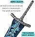 Dark Moon Greatsword 48 inch Full Metal Moonlight Great Sword Replica Weapon Pops Collection Cosplay Decoration Gamer Xmas Gift