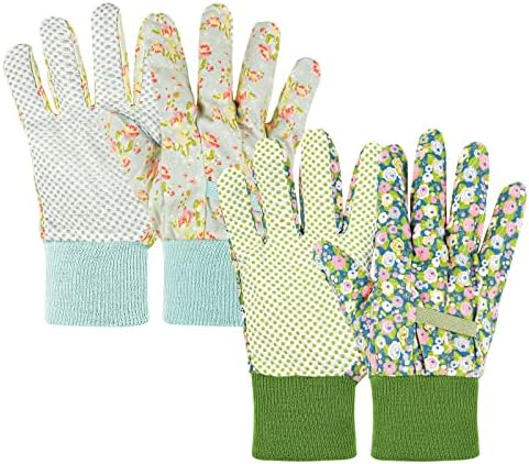 Ainiv Gardening Gloves for Women/Ladies, Non-Slip Grip Garden Work Gloves, Comfortable Thorn Proof Garden Gloves
