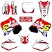 Team Grafik CR125 CR250-Abziehbild-Aufkleber for Honda CR 125 250 1993 1994 Team-Hintergrund Graphics Deco Motocross Aufkleber