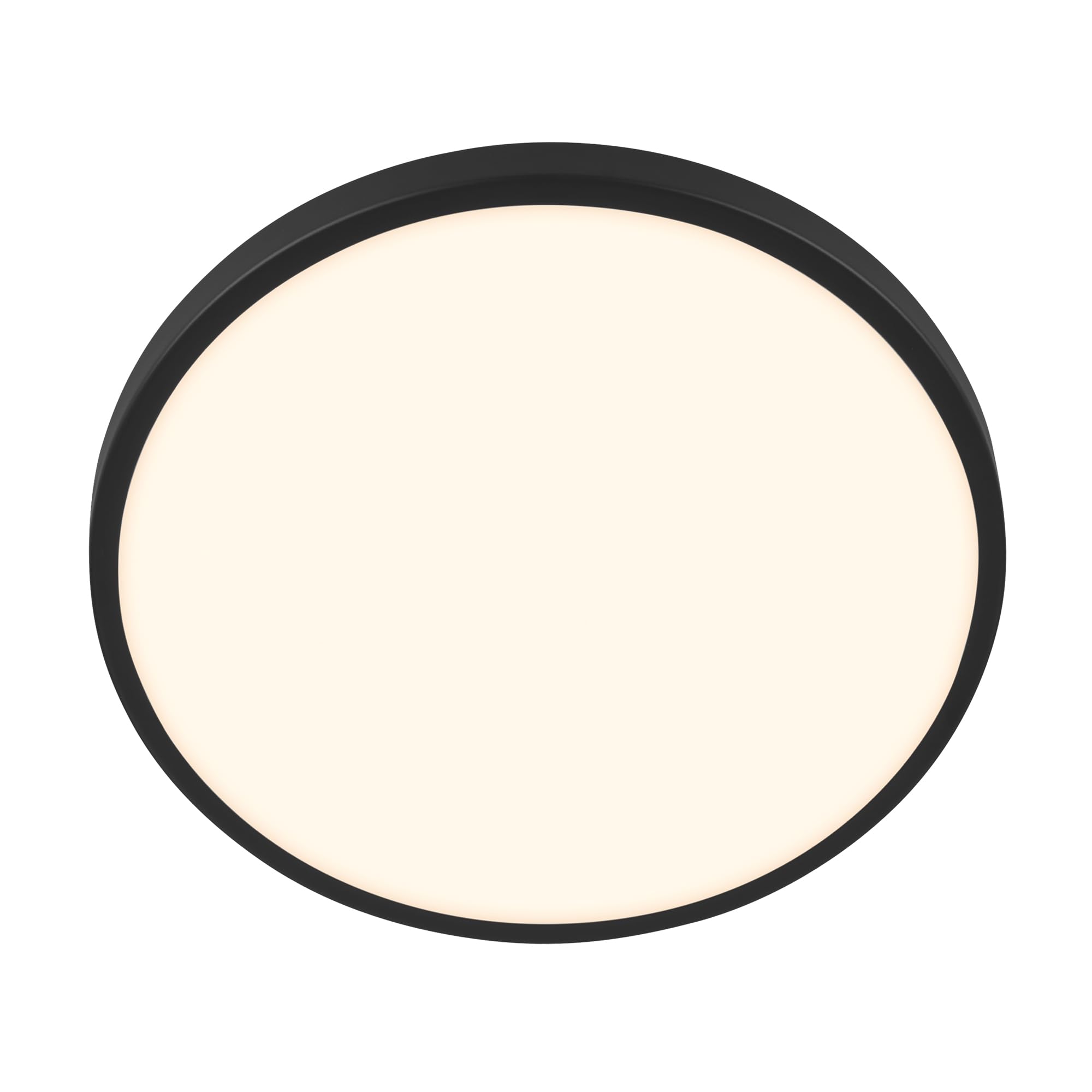 BRILONER - LED Deckenlampe mit Dekorblende, warmweiße Lichtfarbe, 17,5W, 2400lm, LED Lampe, Deckenleuchte, Wohnzimmerlampe, Küchenlampe, Deckenbeleuchtung, Flurlampe, 33 x 6 cm (DxH), Schwarz