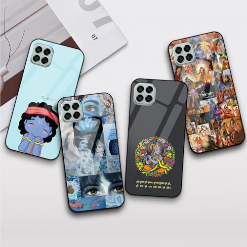 Image of COLORflow Back Cover Compatible with Samsung Galaxy A22 5G | Krishna ji, Radha Krishna, God Customized | Shockproof TPU Bumper with Camera Protection Back Cover Compatible with Samsung Galaxy A22 5G