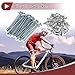 PARSLUCK 48 Set 10G Bicycle Spokes 75mm Bike Wheel Spokes Carbon Steel Galvanized Silver Tone