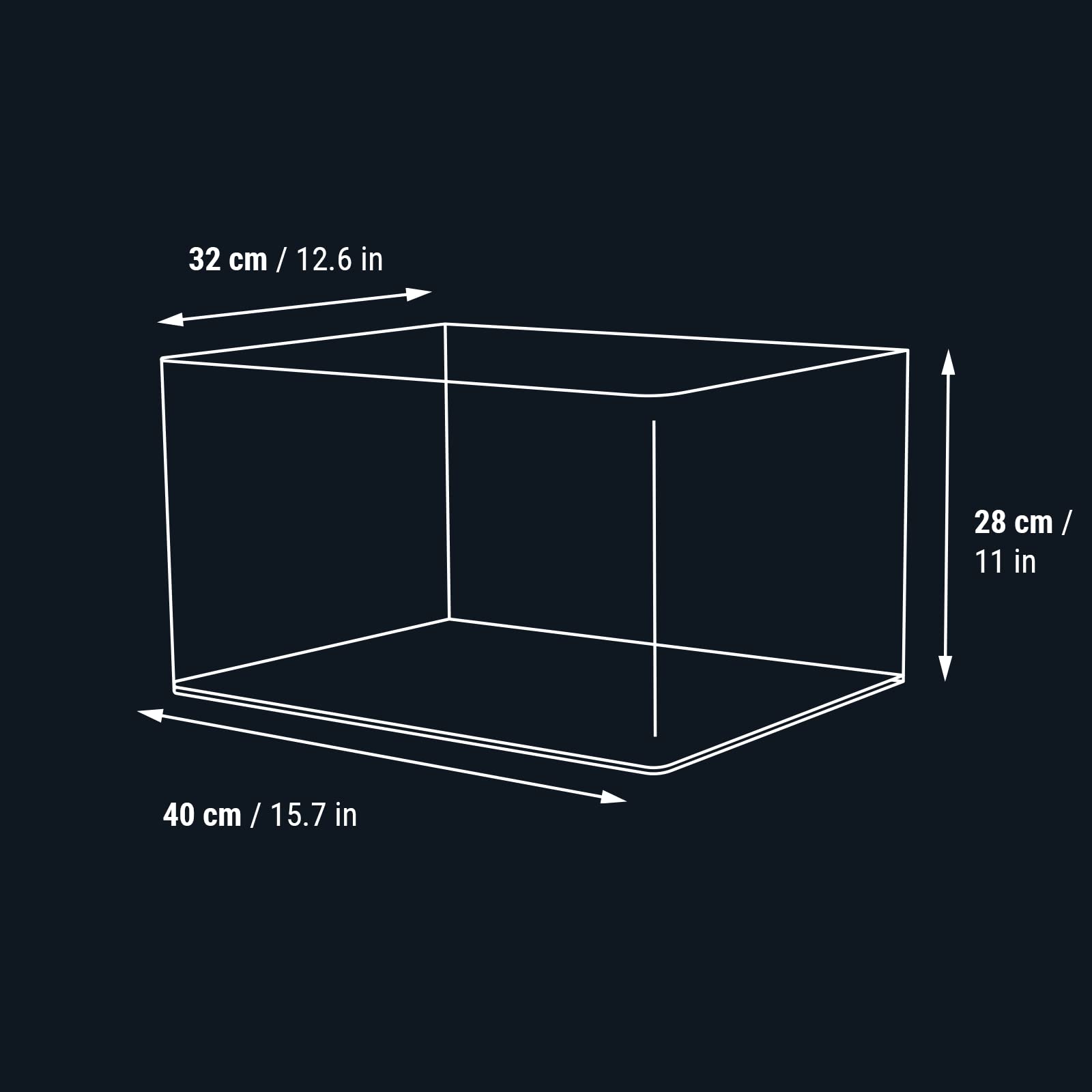 Dennerle Nano Tank Plant Pro, 35 Liter - 40 x 32 x 28 cm - Nano Aquascaping Aquarium Set