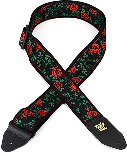 [ERNIE BALL] yKiz 5318 M^[Xgbv JACQUARD STRAP SPANISH ROSE WJ[hEXgbv XpjbVE[Y