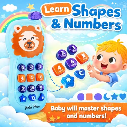 Image of Zest 4 Toyz Toy Phone for Kids Musical Mobile Phone Toy with Light & Sound Toys for Baby Pretend Play Mini Cell Phone Toy Birthday Gifts for Kids - Multicolor (Pack of 1)