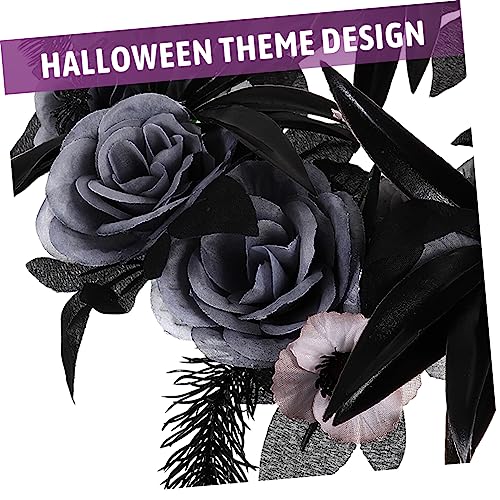 Atmosphère festive unique couronne d'Halloween suspendue réaliste