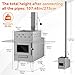 Sauna Hot Tent Stove, Portable Wood Burning Stove for Outdoor Camping with Chimney Pipe for Dry Sauna, Cooking for Family and Friends, Upgraded Heat Concentration System with Sauna Stones Basket