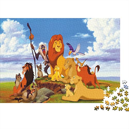 El Rey León Puzzle De 1000 Piezas para Adultos. Puzzles. Películas Juguetes Educativos Únicos,...
