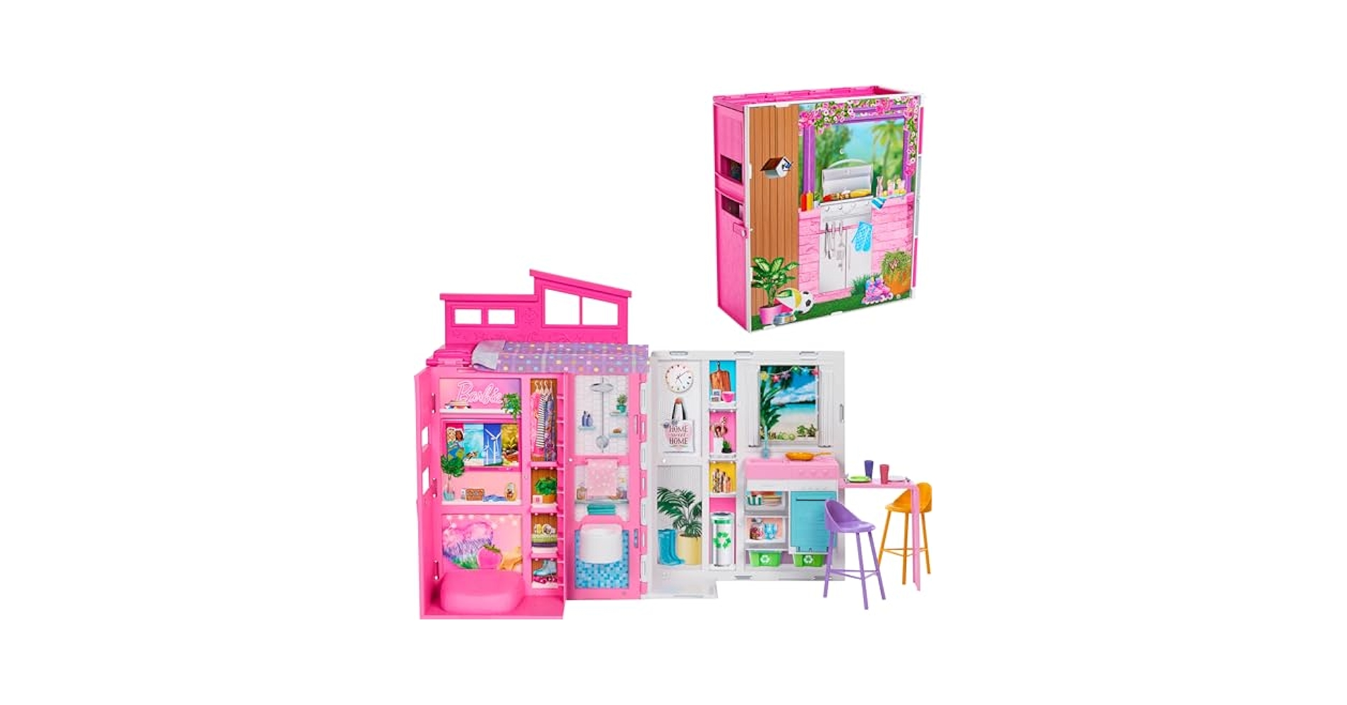 Barbie - ※バービーハウス※新品※希少※レア※グラム ゲッタウェイハウス Amazon.com: Barbie Dollhouse Playset, Getaway House with 11