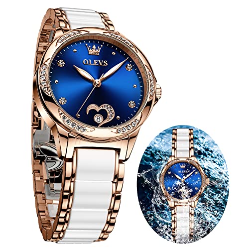 OLEVS Women's Rose Gold Automatic Mechanical Watch #TOP23