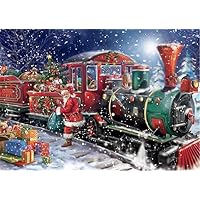 Malen Nach Zahlen Kit „Weihnachten“ – DIY Ölgemälde Auf Leinwand 40x50 Cm, Inkl. Pinsel & Farben Für Erwachsene & Kinder