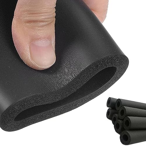 Isolamento per tubi in schiuma morbida da 1,8 m, resistente all'acqua, per unità AC, 28 mm di diametro interno x 9 mm, imbottitura a T, ideale per applicazioni domestiche e HVAC