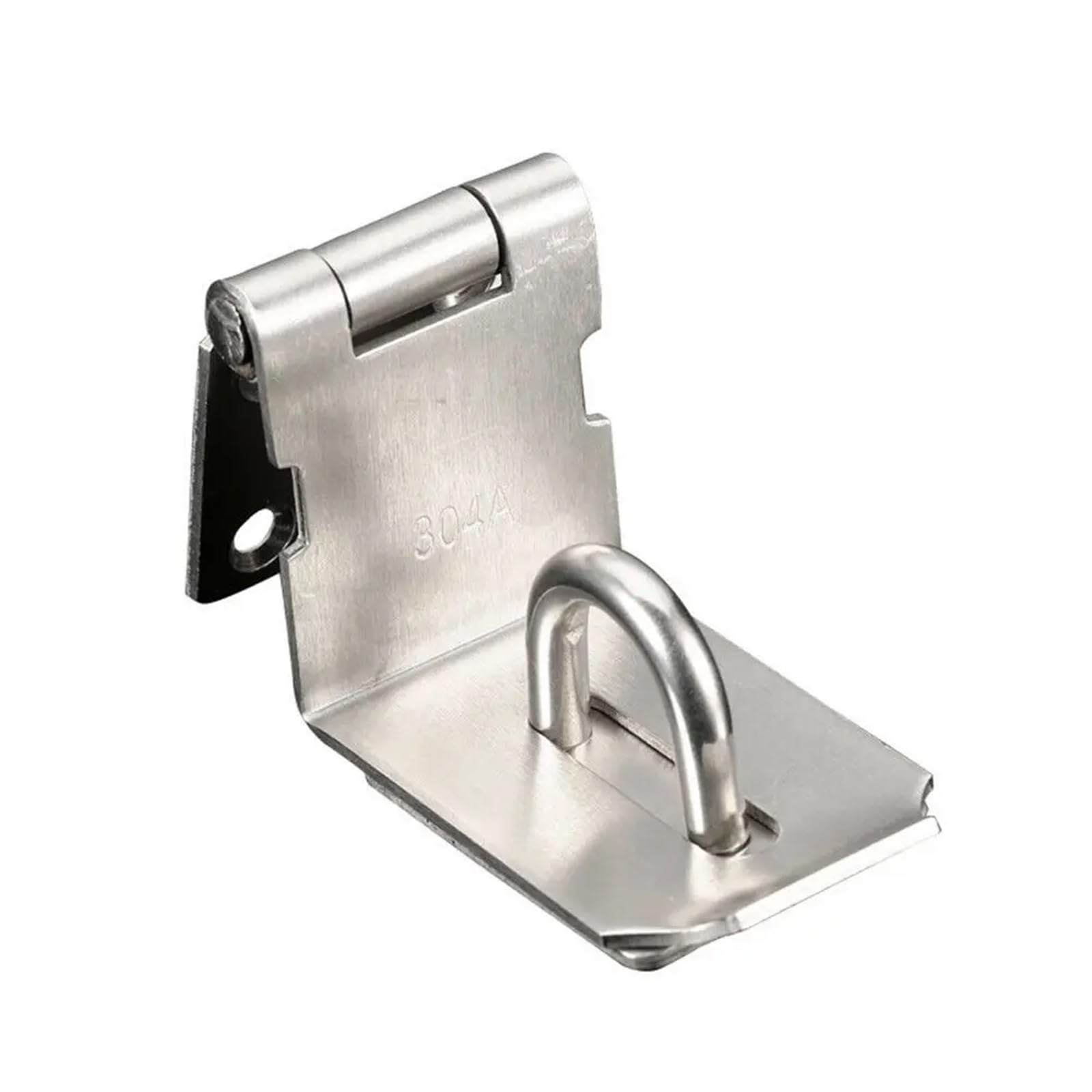 YDHSIKK Door Lock, Stainless Steel 90 Degree Padlock Hasp Latch For Shed Gate Door, 3-5 inch Silver(3 inch)