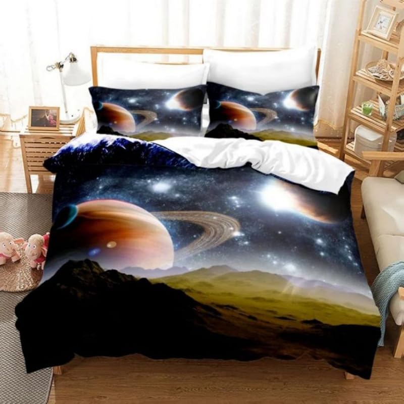 Housse de couette 220x240 constellation pour transformer votre chambre adulte en nuit étoilée