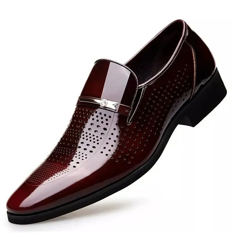 Centrino Men Glossy Formal Shoes |Slip-On Design with Cushioned Insole for Comfort |Craftsmanship for All-Day Elegance 9563-2