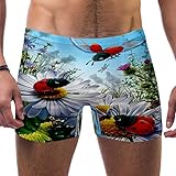 NOBRAND Herren Lady Bug Badeanzug, Badehose, Shorts, sportliche Bademode, Boxershorts, Boardshorts Gr. Verschiedene Größen, mehrfarbig