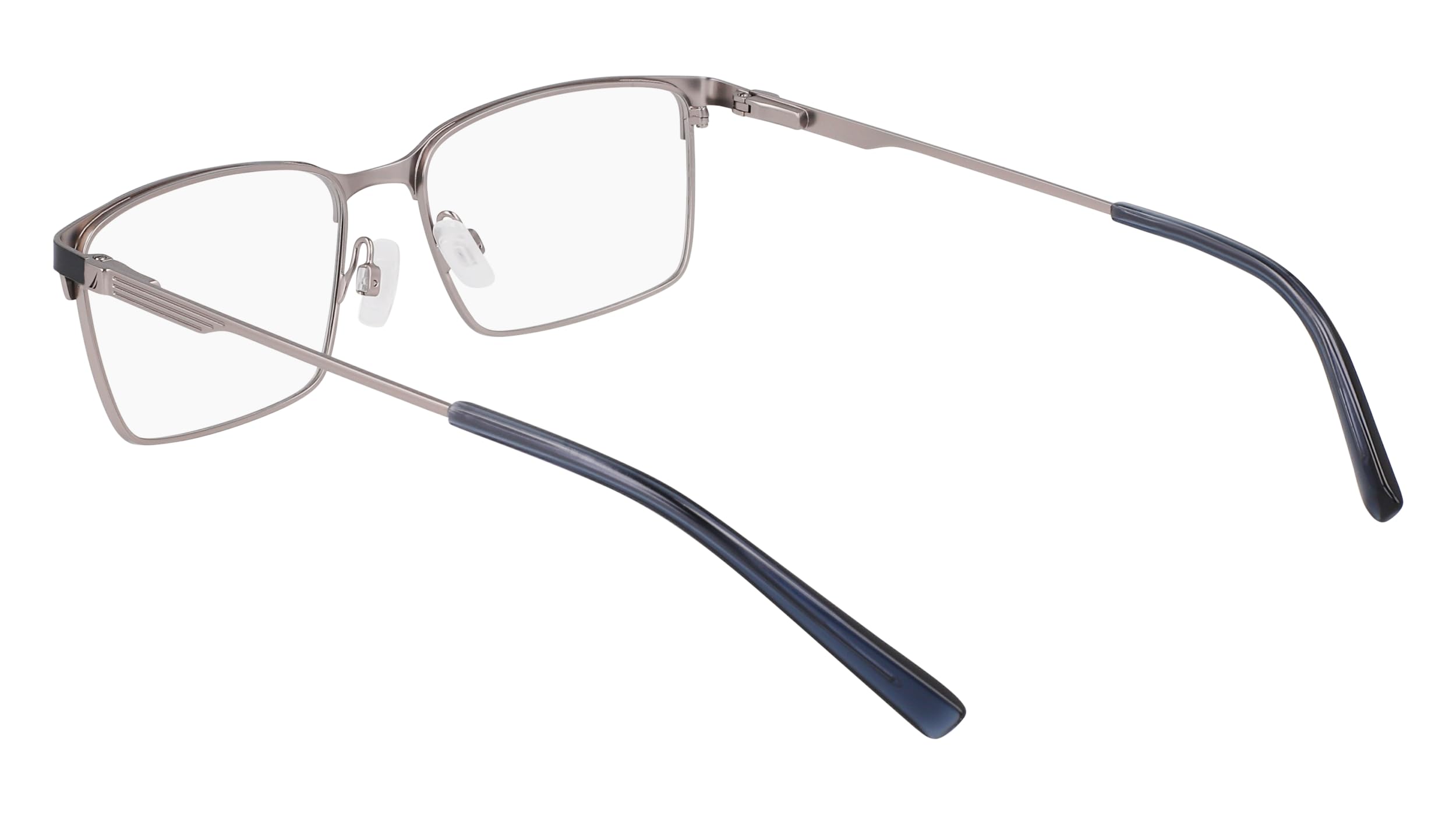 NAUTICA Brille mit Sehstärke für Herren optional mit Sonnenbrillentönung oder Blaulichtfilter, Rechteckig, gefertigt aus Metall, Modell: N7341 (inklusive Brillenetui)