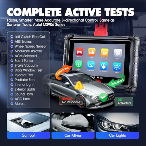 Autel Scanner MaxiCheck MX900, 2026 Bidirectional OBD2 Diagnostic Scan Tool with CAN FD DOIP, 8In US Ver. of MaxiCOM MK900 MK900BT V2.0 of MK808S MK808 MK808BT MX808S, 3000+ Active Test, 40+ Service - Image 5