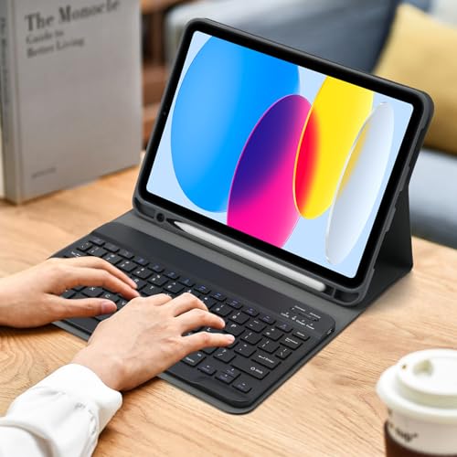 Image of 2.4 GHz Wireless Keyboard and Mouse Combo, Full-Sized USB Cordless Mouse Keyboard Set Silent for PC Laptop Computer Desktop Windows Mac Chromebook, Numeric Keypad & Compact Optical Mouse (Black)