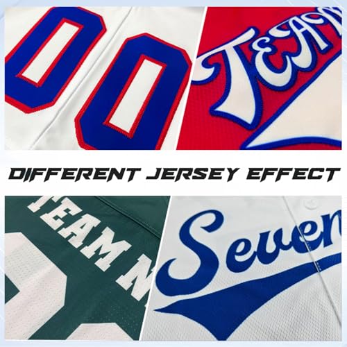 Custom Baseball Jersey Personalizado con Bordado o Impreso Nombre del Equipo, Número, Logo. Camiseta Uniforme Deportivo para Hombres, Mujeres y Jóvenes miniatura 4