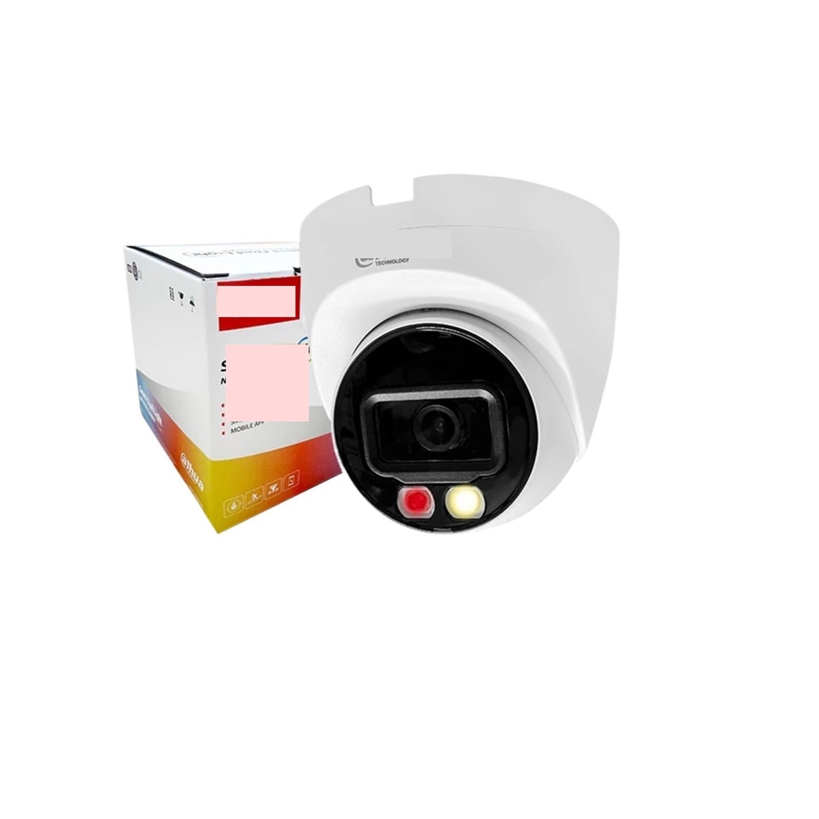 Oshpmbdlyfj 2.8Mm 4Mp 8Mp Smart Dual Light Camera Human & Vehicle Detection Full Color Ip Camera(,White,8Mp)