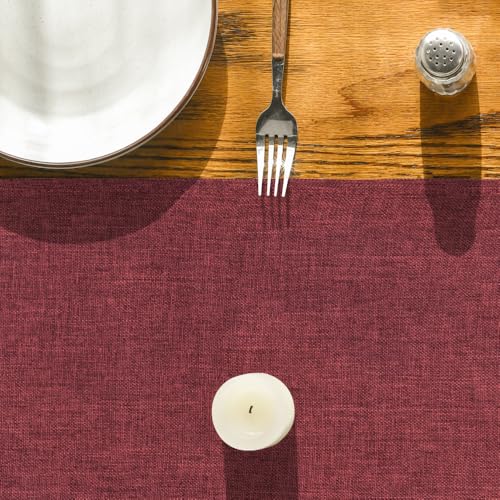 Artoid Mode Dark Red Table Runner, Seasonal Christmas Valentine's Washable Kitchen Dining Table Decoration for Home Party Decor 13x120 Inch by Artoid Mode - Image 7