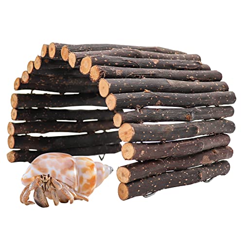 Small Animal Climbing & Chewing Toys, 30 × 15 cm Wooden Bendable Ladder Bridge Tunnel Toys - Image 2