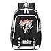 Fairy Tail avec Port USB Unisexe Anime Sac à Dos imprimé pour Cosplay College School Bag Sac à Dos pour Ordinateur Portable Sac à Dos étanche pour Ordinateur Ados Daypacks