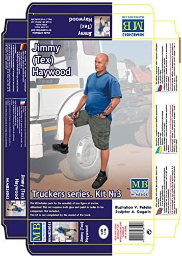 Master Box Scale Model KIT Truckers Series. Jimmy (TEX) Haywood 1/24 24043