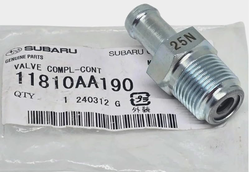 Subaru PCV Valve 2018-2023 Crosstrek 2.0 2017-2023 Impreza 11810AA190 Genuine Genuine OEM