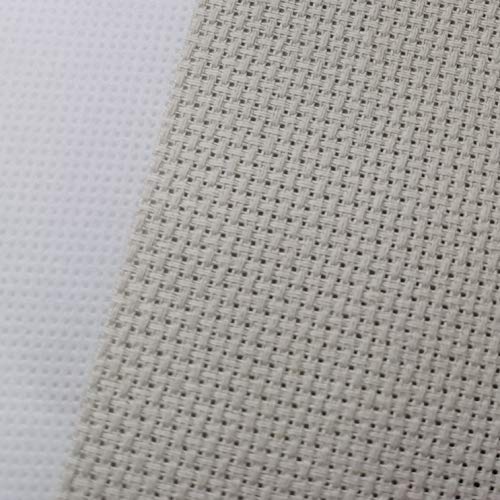 Image of KCS 4 pc of 12 inch x 18 inch 14CT Counted Cotton Aida Cloth Cross Stitch Fabric (Pearl Gray vy it)