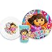 Dora the Explorer 3 Pc Mealtime Set Plate, Bowl, Tumbler