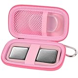 PAIYULE Heart Rate Monitor Case for KardiaMobile 6L / 6L Max 1L Personal EKG Monitor Storage Holder Fits for Cardiac Mobile Portable Heart Rate Monitor Bag Organizer (Pill Box Included) Pink