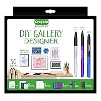 Crayola Signature DIY Gallery Designer Wall Art, Home Artist Set, Create Your Own Gallery of Inspiration, Great Creative Gift