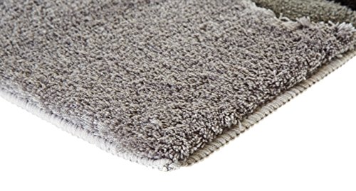 Kleine Wolke Vanessa Bath Mat, Polyacrylic, Platinum, 55 x 65 x 1 cm