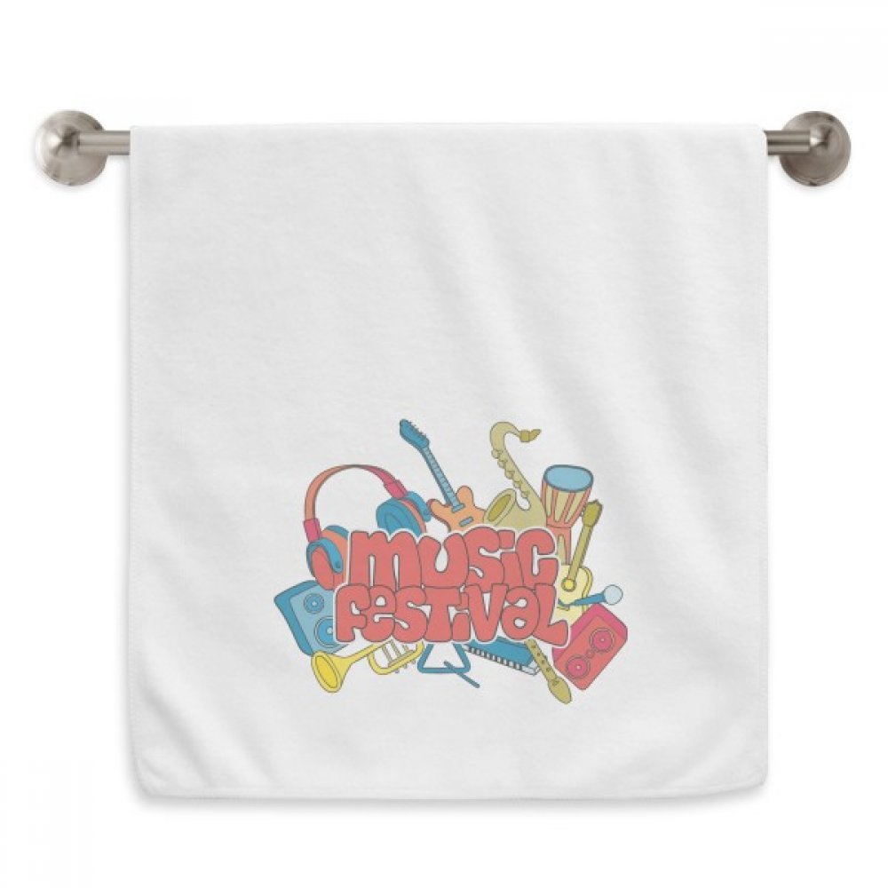Serviettes moelleuses guitare festival musique 13X29