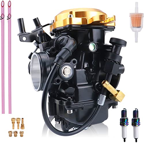 JIK Carburetor for Harley Davidson Road King Twin Cam 40mm CV40 Softail Dyna Sportster XL883 XL1200 Carb Golden