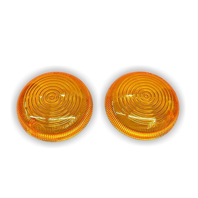 G.O.T Halogen Indicator Glass Set for Classic Reborn, Hunter & Meteor 350cc Indicator Lens for J Series Models Bullet., Orange-image-46