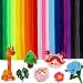 200 Pcs Pipe Cleaners, 20 Colors Creative Chenille Stems Pipe Cleaners Craft, Fuzzy Pipe Cleaners Bulk for Crafts, DIY Pipe Cleaner for Home Arts and Crafts Decorations Supplies
